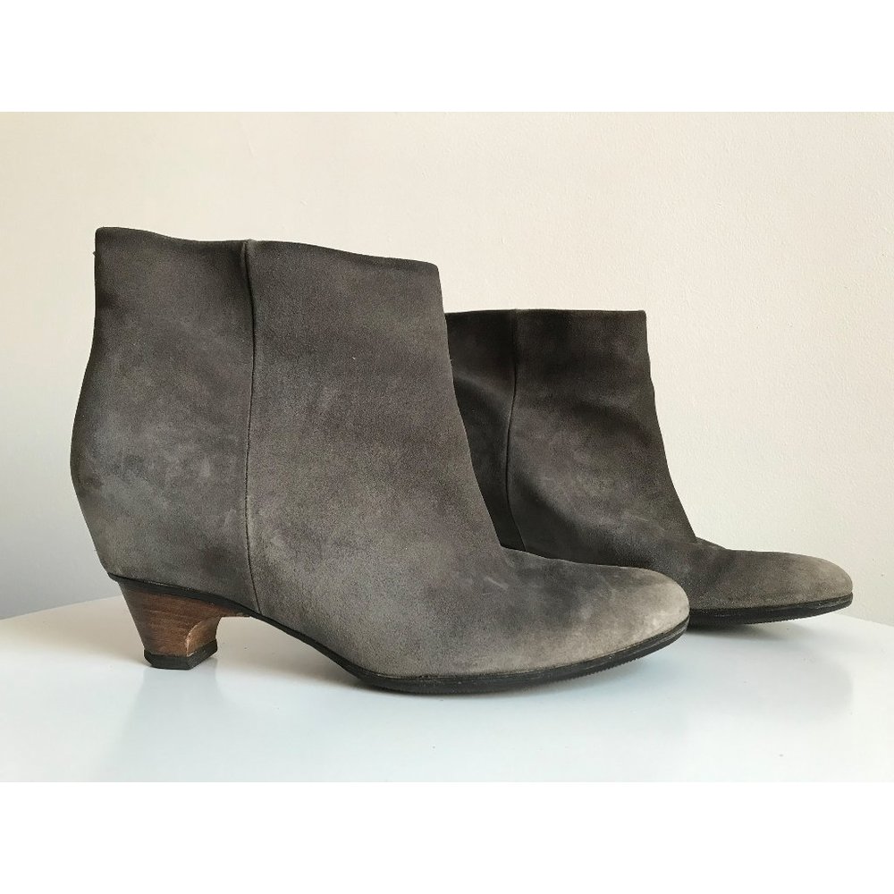 Maison Martin Margiela Gray Suede Hidden-heel Ankle Boot
